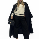 pantalone modello balloon alcantara